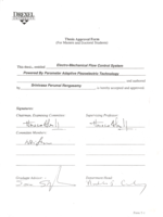 Electro-mechanical flow control system powered by parameter adaptive piezoelectric technology
