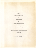 Fractal and view scale concepts in dynamical analysis