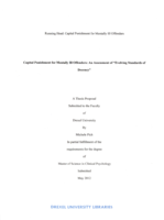 Capital punishment for mentally ill offenders: an assessment of "evolving standards of decency"