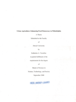 Urban agriculture: enhancing food democracy in Philadelphia