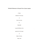 Stochastic robustness in dynamic power system analysis