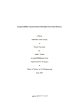 Compressibility characteristics of shredded tire-sand mixtures
