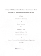 Benign vs. malignant classification of breast tumors based on the PLSN model for the ultrasound RF echo
