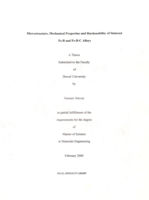 Microstructure, mechanical properties, and hardenability of sintered Fe-B and Fe-B-C alloys
