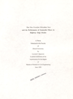 The fine fraction filtration test and the performance of geotextile filters in highway edge drains