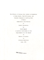 The effects of dietary zinc intake on parameters of body growth, feed efficiency, and glycemic response in LA/N-cp rats
