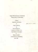 Study of bond and splices in reinforced masonry using 1/3 scale models