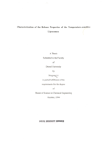 Characterization of the release properties of the temperature-sensitive liposomes