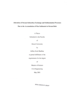 Alteration of stream-subsurface exchange and sedimentation processes due to the accumulation of fine sediments in stream beds