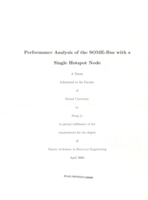 Performance analysis of the SOME-Bus with a single hotspot node