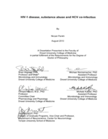 HIV-1 disease, substance abuse and HCV co-infection