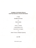 Investigation of the reaction paths and liquid phase dependence of the Ni-Al SHS reaction
