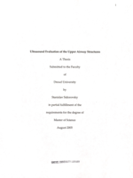 Ultrasound evaluation of the upper airway structures