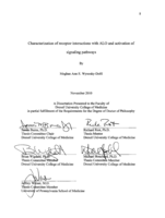 Characterization of receptor interactions with ALO and activation of signaling pathways