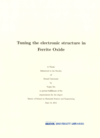 Tuning the electronic structure in ferrite oxide