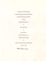 Application of Kalman filtering in inertial navigation system (INS) aided by global positioning system (GPS)
