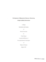 Development of ellipsometric biosensor monitoring antigen-antibody interactions