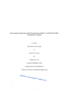 Nanocomposite hydrogel with polycaprolactone single crystal-directed silica nanoparticle assembly