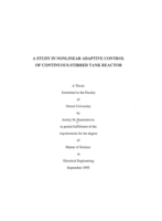 A study in nonlinear adaptive control of continuous-stirred tank reactor