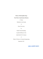 Release of hydrophilic drugs from poly(-caprolactone) matrices