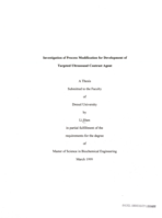 Investigation of process modification for development of targeted ultrasound contrast agent
