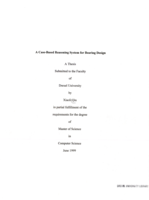 A case-based reasoning system for bearing design