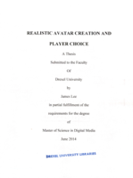 Realistic avatar creation and player choice