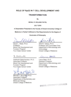 Role of Rpl22 in T cell development and transformation