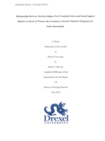 Relationship between abortion stigma, post-traumatic stress and social support relative to stress in women who terminate a second trimester pregnancy for fetal abnormality