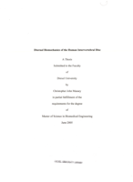 Diurnal biomechanics of the human intervertebral disc