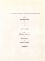 Atomization in a confined turbulent shear layer