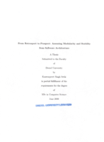 From retrospect to prospect: assessing modularity and stability from software architecture