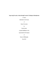 Improving everyday action through executive training in schizophrenia