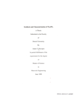 Synthesis and characterization of Ti₄AIN₃