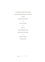 An experimental study of key aspects in P/M based manufacturing of Al-Si foams