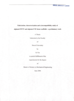 Fabrication, characterization and cytocompatibility study of alginate/SWNT and alginate/CNF tissue scaffolds: a preliminary work