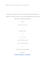 Psychometric properties of functional ability measures among children and adolescents with sickle cell disease: the functional disability inventory and the child activity limitations questionnaire