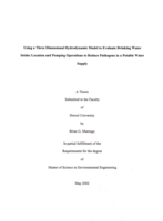 Using a three dimensional hydrodynamic model to evaluate drinking water intake location and pumping operations to reduce pathogens in a potable water supply