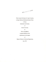 Fiber lensing techniques for light coupling to single mode and multimode optical fibers