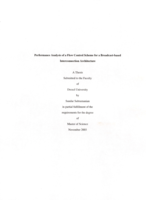 Performance analysis of a flow control scheme for a broadcast-based interconnection architecture