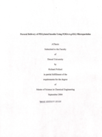 Peroral delivery of PEGylated insulin using P(MAA-g-EG) microparticles