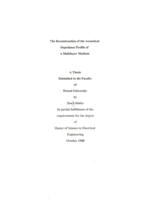 The reconstruction of the acoustical impedance profile of a multilayer medium