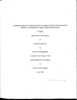 Condensation nuclei formation by photo-oxidation of sulfur-dioxide with OH radical in the presence of water vapour and ammonia