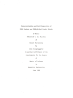 Characterization and cold compaction of PEEK powders and PEEK/nickel powder blends