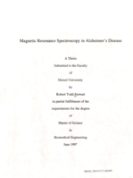 Magnetic resonance spectroscopy in Alzheimer's disease