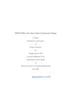 MIMO diffuse free space optical transceiver design