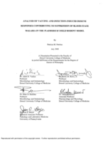 Analysis of vaccine- and infection-induced immune responses contributing to suppression of blood-stage malaria in the Plasmodium yoelii Robert model
