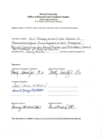 Art therapy with older adults: a phenomenological investigation of art therapists' beliefs concerning the aging process and attitudes toward the treatment of elderly clients