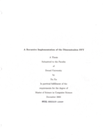 A recursive implementation of the dimensionless FFT
