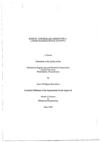Robust controller design for a large flexible space antenna